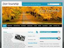Tablet Screenshot of dorrtownship.com